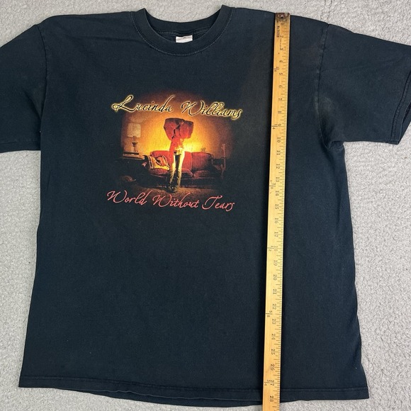 Vintage Lucinda Williams T Shirt World Without Years 2003 Concert Tee Anvil XL - Picture 15 of 16
